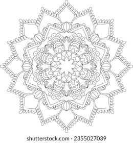 Mandala. Mandala Coloring Pages. Floral Mandala. Coloring Pages