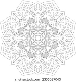 Mandala. Mandala Coloring Pages. Floral Mandala. Coloring Pages