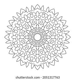 Páginas de color de Mandala para el interior de KDP