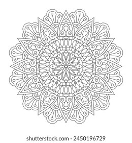 Mandala Coloring Pages For Kids or Mandala Coloring Pages for Adults