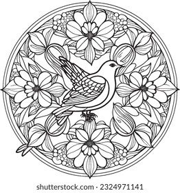 MANDALA COLORING PAGES  FOR STRESS OUT