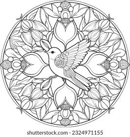 MANDALA COLORING PAGES  FOR STRESS OUT