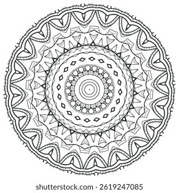 Mandala Coloring Pages with Unique and Relaxing Patterns