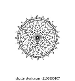 Mandala coloring pages vector art