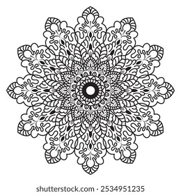 Mandala Coloring Pages. Mandala Vector Art. Spiritual Artwork, Intricate Design,
Symmetrical Art, Vibrant Colors, Floral Motif.