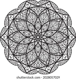 mandala coloring pattern relaxing anti stress meditation