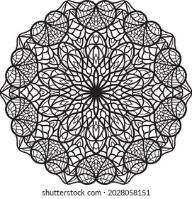 mandala coloring pattern relaxing anti stress meditation