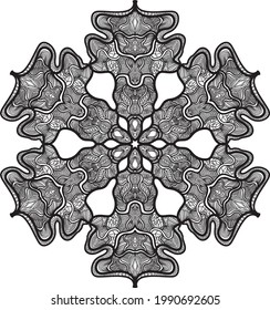 Mandala coloring pattern relaxing meditation anti stress design