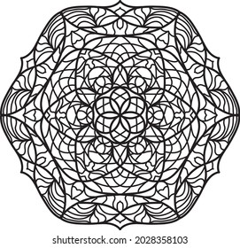 mandala coloring pattern relaxing meditation anti stress