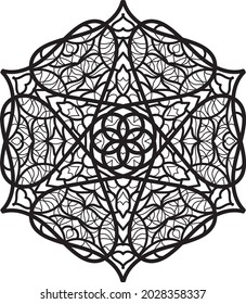 patrón de color mandala meditación relajante anti estrés