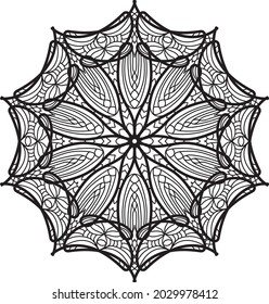 mandala coloring pattern relaxing meditation anti stress drawing