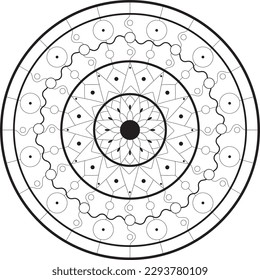 Mandala for coloring, relax and art