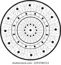 Mandala for coloring, relax and art
