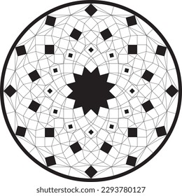Mandala for coloring, relax and art