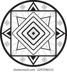 Mandala for coloring, relax and art