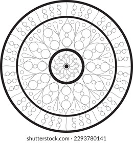 Mandala para el colorido, el relax y el arte