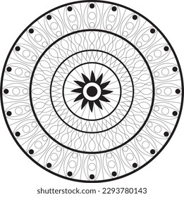 Mandala para el colorido, el relax y el arte