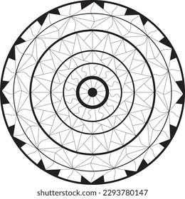 Mandala for coloring, relax and art