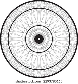 Mandala for coloring, relax and art