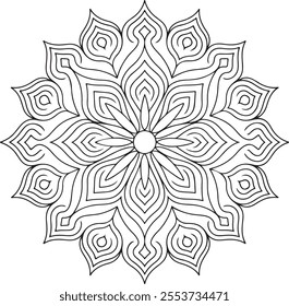 mandala, colouring, page, print, black, adult, isolated, illustration, david, bohemian, blank, art, abstract, floral, line, pattern, design, backgrounds, tattoo, line art, flower, vector, line art