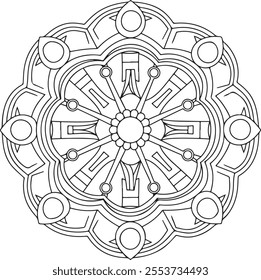 mandala, colouring, page, print, black, adult, isolated, illustration, david, bohemian, blank, art, abstract, floral, line, pattern, design, backgrounds, tattoo, line art, flower, vector, line art