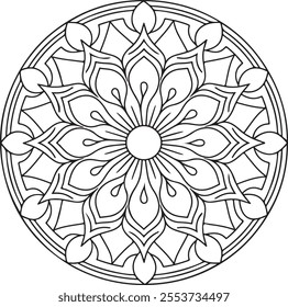 mandala, colouring, page, print, black, adult, isolated, illustration, david, bohemian, blank, art, abstract, floral, line, pattern, design, backgrounds, tattoo, line art, flower, vector, line art