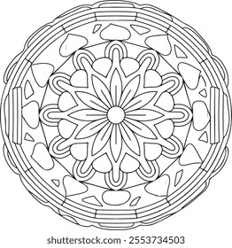 mandala, colouring, page, print, black, adult, isolated, illustration, david, bohemian, blank, art, abstract, floral, line, pattern, design, backgrounds, tattoo, line art, flower, vector, line art