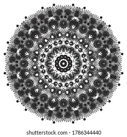 Mandala comes from Sanskrit which means circle. Mandala is a form of design pattern (symbol) created to represent wholeness personally and cosmologically. Much influenced by Hindu and Buddhist culture
