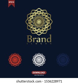 Mandala concept logo icon vector design