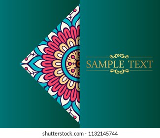 Mandala cover vector