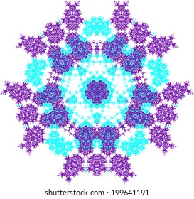 mandala created from fractals