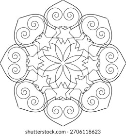 Mandala creado a través del flujo artístico