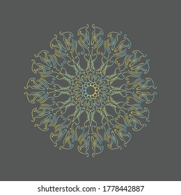mandala creator for decoration element design pattern circle ornament pattern art concept 
