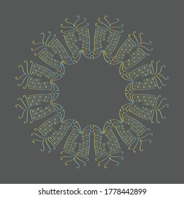 mandala creator for decoration element design pattern circle ornament pattern art concept 