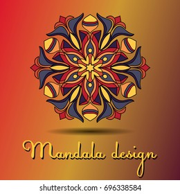 mandala. Decor for your design, lace ornament, round pattern with lots of details. Oriental style, floral pattern. Circle lace ornament. coloring for adults.traditional ornament