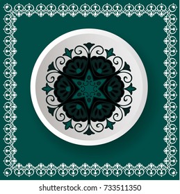 mandala. Decor for your design, round pattern with lots of details. Oriental style, floral pattern. Circle lace ornament. traditional ornament. Fashionable design for decoration