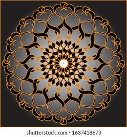Mandala to decorate your contemplation room, walls, ceilings, etc. 