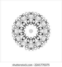  mandala decoration in ethnic oriental doodle ornament