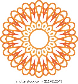 Mandala decoration flower floral indian ornament element design pattern. This is an Mandala that we created ourselves, and this icon we market to you, you can use for commercial needs widely.