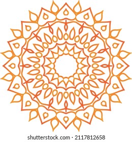 Mandala decoration flower floral indian ornament element design pattern. This is an Mandala that we created ourselves, and this icon we market to you, you can use for commercial needs widely.