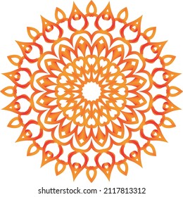 Mandala decoration flower floral indian ornament element design pattern. This is an Mandala that we created ourselves, and this icon we market to you, you can use for commercial needs widely.