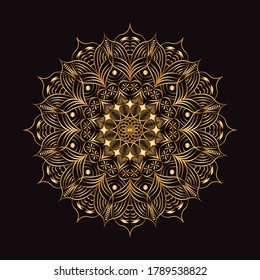 Mandala decoration  geometric round ornament. Stylized floral pattern  isolated colorful design element on a light background. Tribal ethnic arabic  indian  motif. Decorative vector illustration