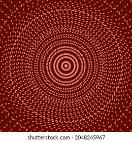Mandala decoration. Spider web texture. Circle vector background. Brown circle. Circle symbol. Abstract tunnel. Radar background.