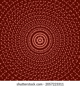 Mandala decoration. Spider web texture. Circle vector background. Brown circle. Circle symbol. Abstract tunnel. Radar background.