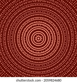 Mandala decoration. Spider web texture. Circle vector background. Brown circle. Circle symbol. Abstract tunnel. Radar background.