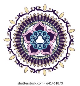 mandala decoration spiritual oriental. mystical ornament element