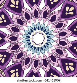 mandala decoration spiritual oriental. mystical ornament element