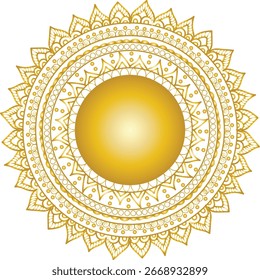Plantilla de decoración de mandala para uso digital
