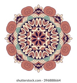 Mandala. Decorative element. Abstract background. Round ornament.