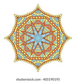 Mandala. Decorative element. Abstract background. Round ornament.